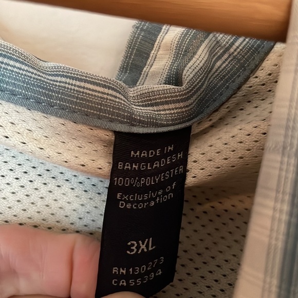 NWOT Wrangler Plaid Shirt Size 3X Short Sleeve Button Down 100%Polyester - Picture 14 of 15